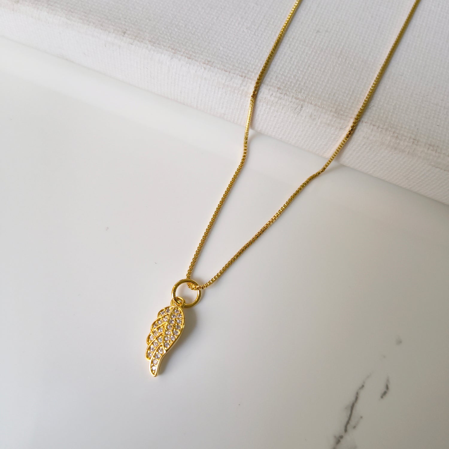 Conjunto Cadena y Colgante Ala de Ángel
