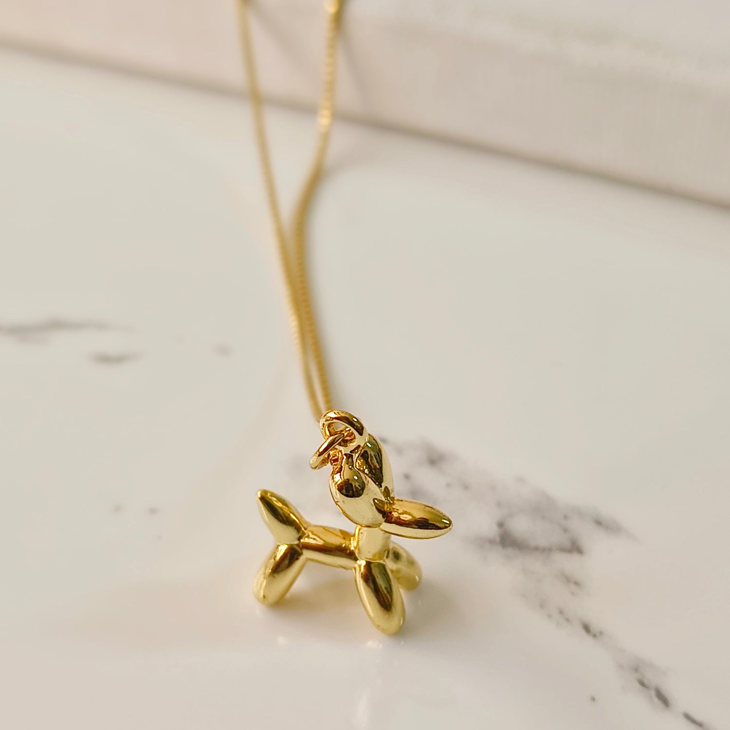 Conjunto Cadena y Colgante Perrito Englobado