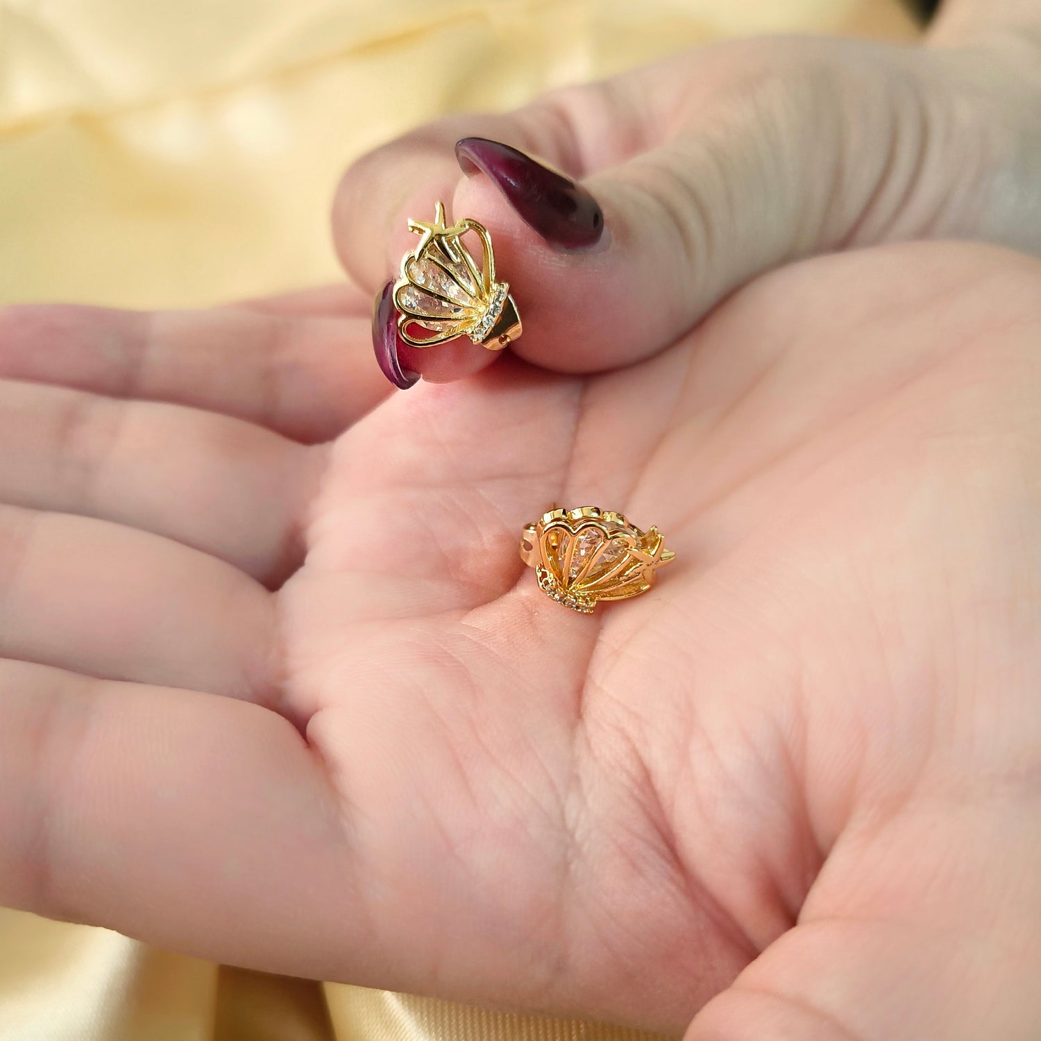 Aros Ariel - Baño de Oro 18Kt