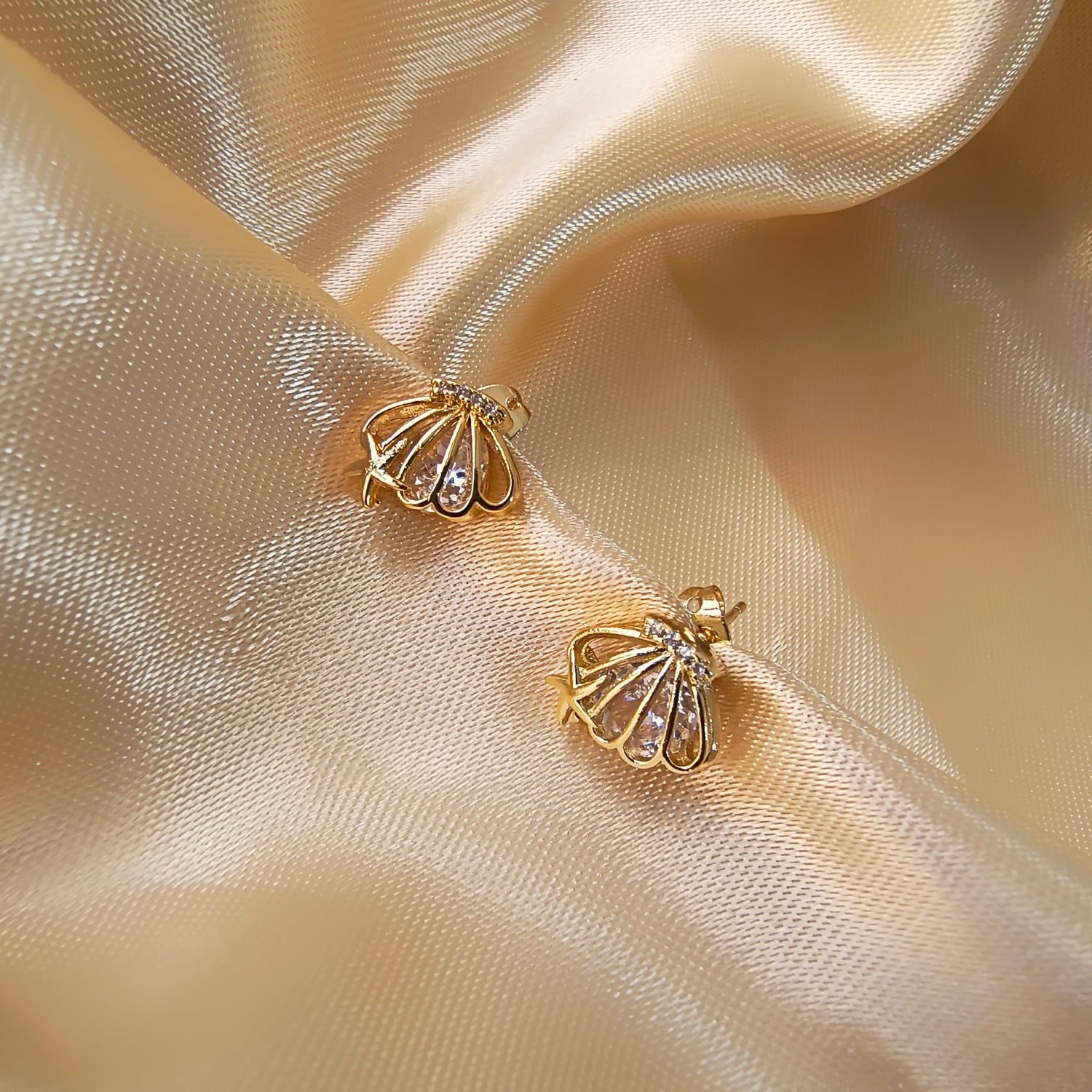 Aros Ariel - Baño de Oro 18Kt