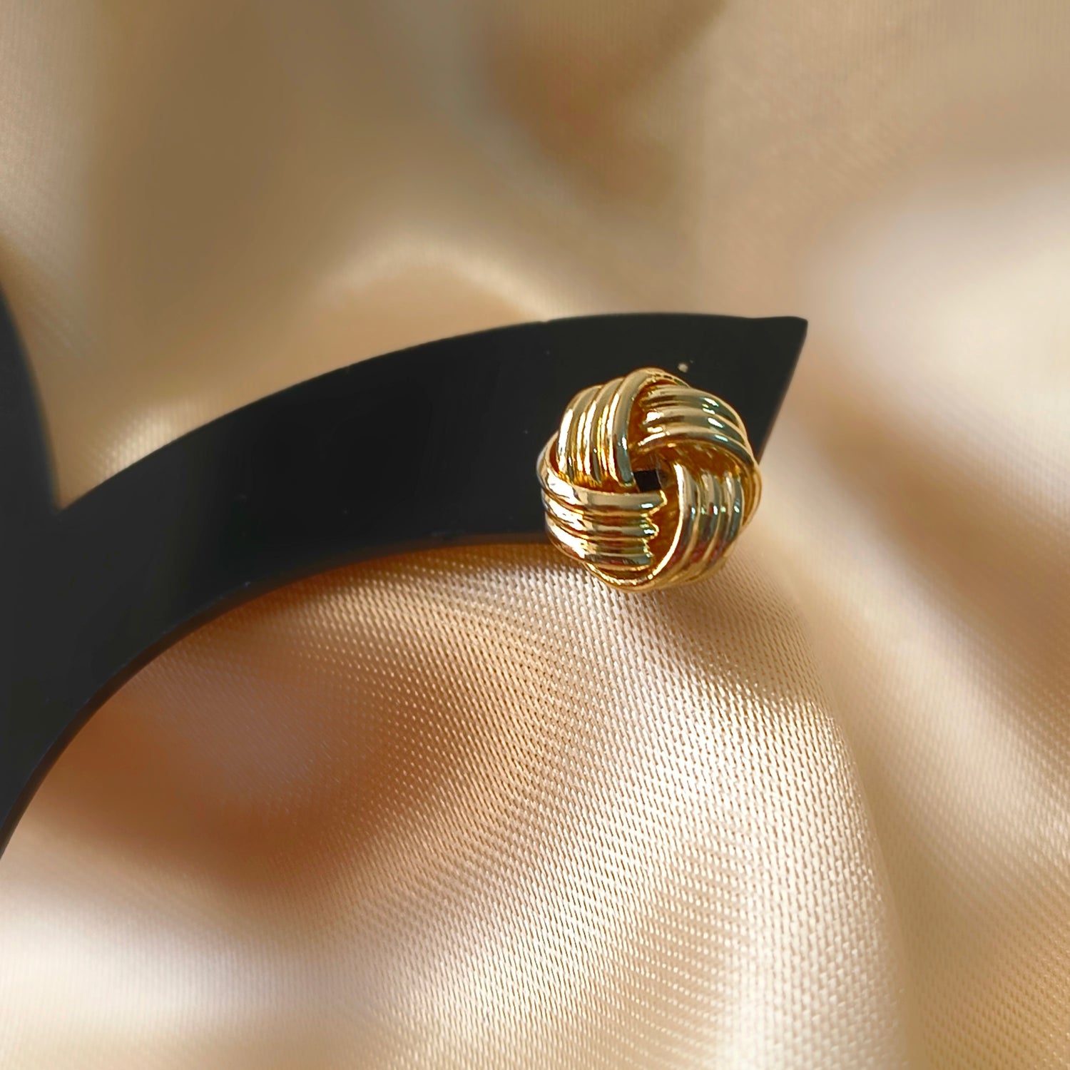 Aros Nudo - Baño de Oro 18Kt