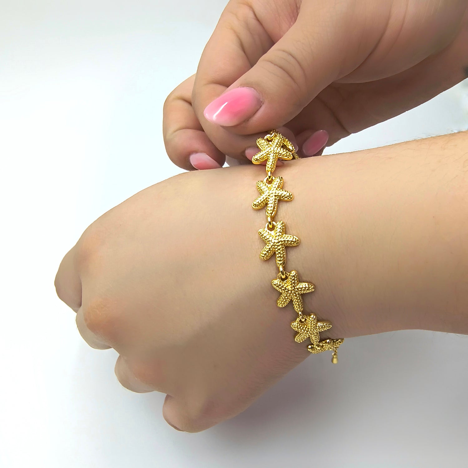 Pulsera Estrellas de Mar - Baño de Oro 18Kt