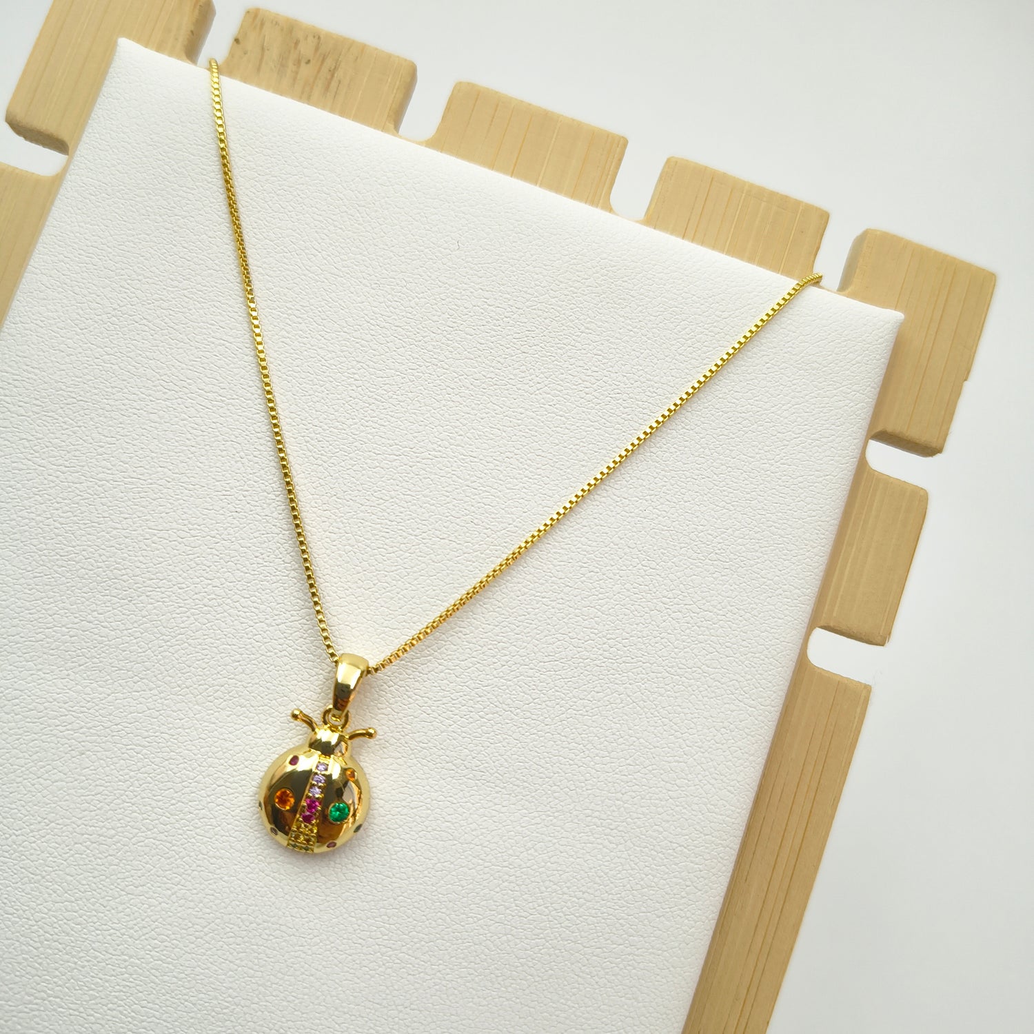 Conjunto Chinita Colores - Baño de Oro 18Kt