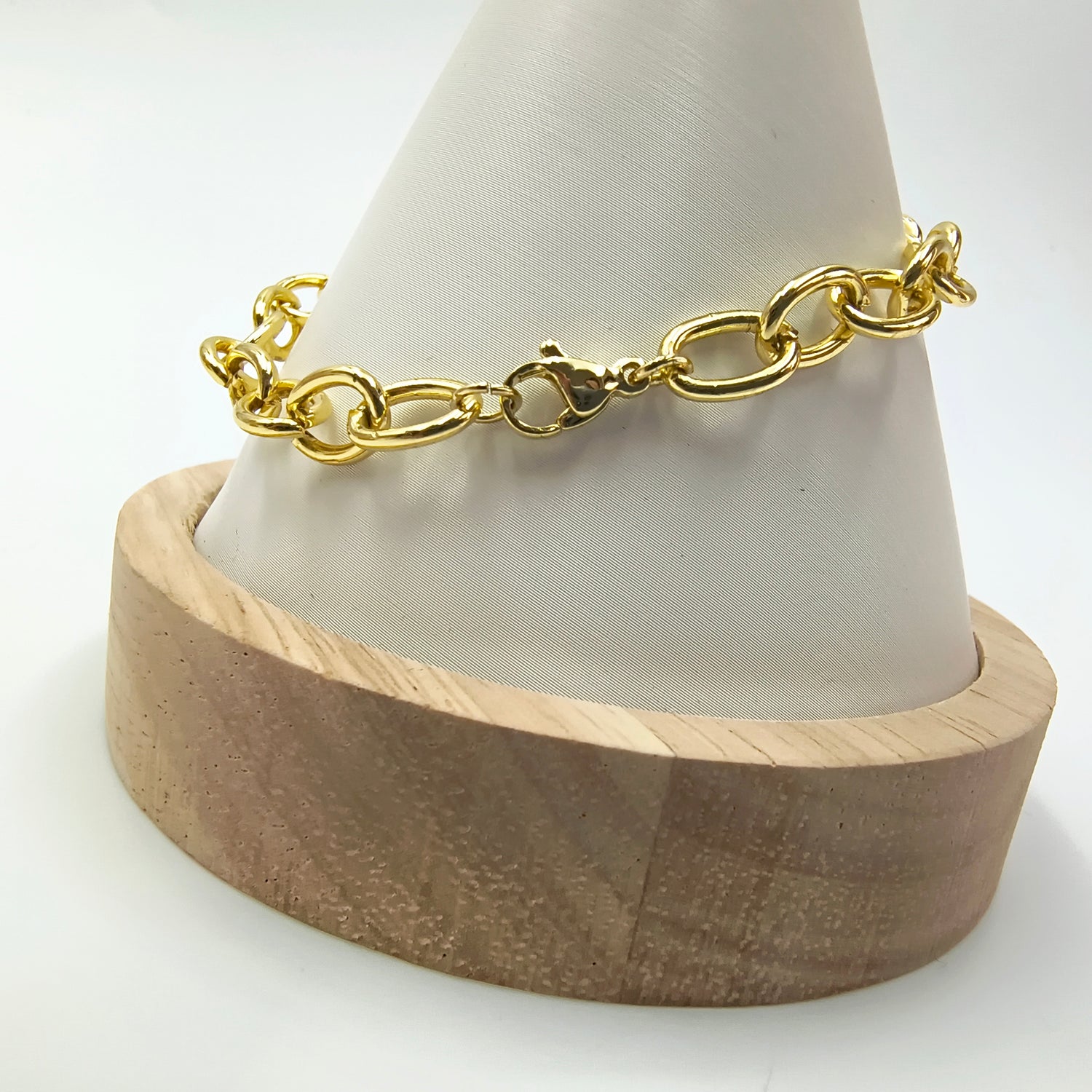 Pulsera Eslabones - Baño de Oro 18Kt