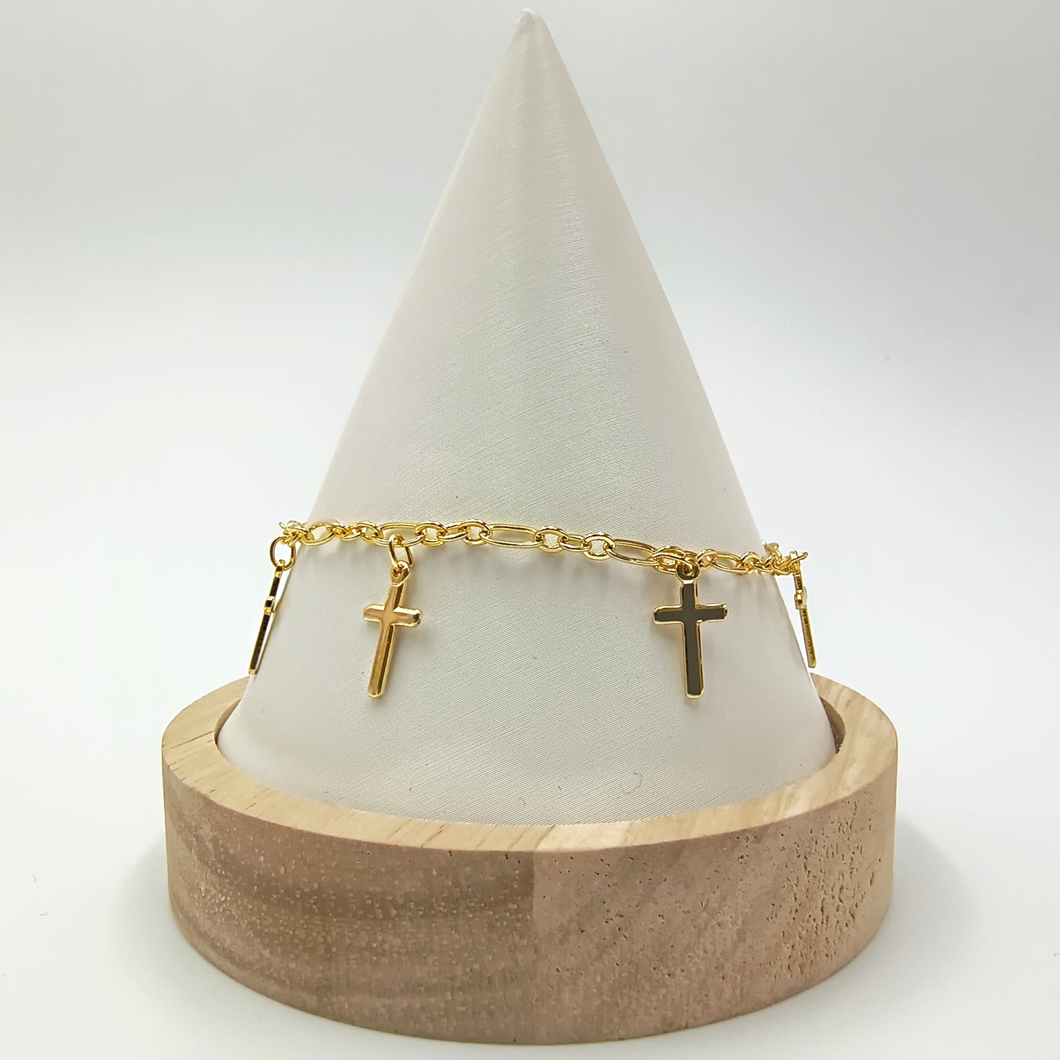 Pulsera Cruces - Baño de Oro 18Kt