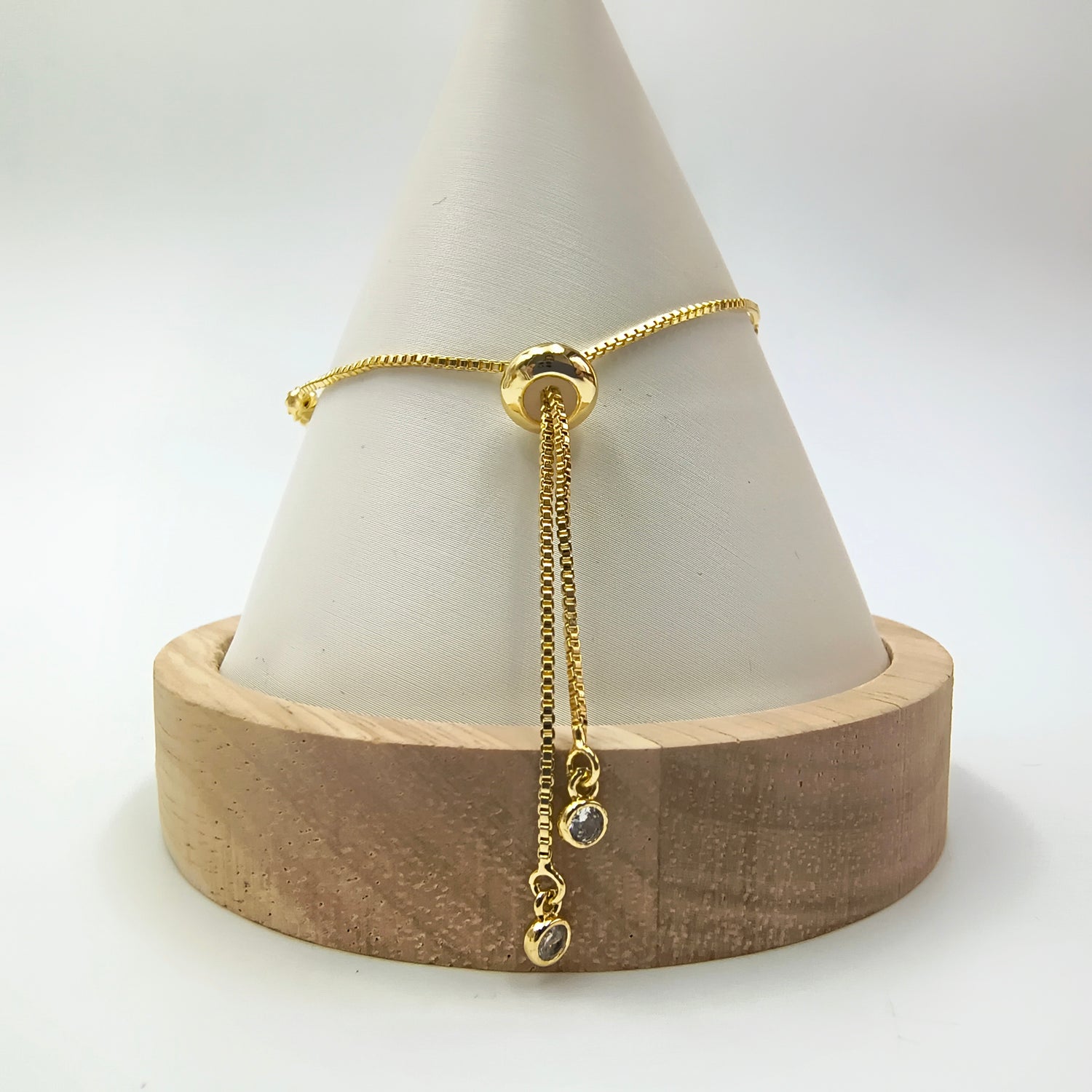 Pulsera Trébol Dorado - Baño de Oro 18Kt