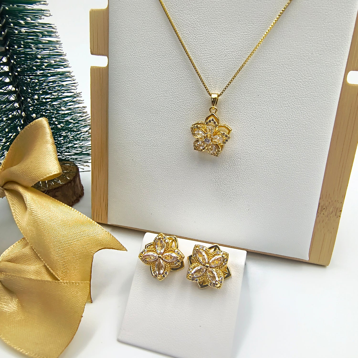 Conjunto Flor Giratoria - Especial Navidad