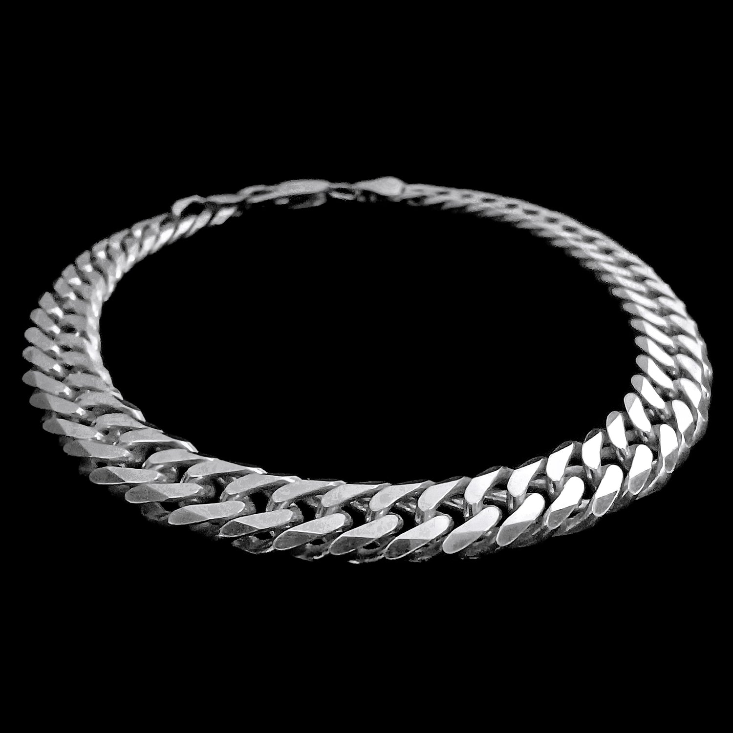 Pulsera Grumet Facetada - Plata 925