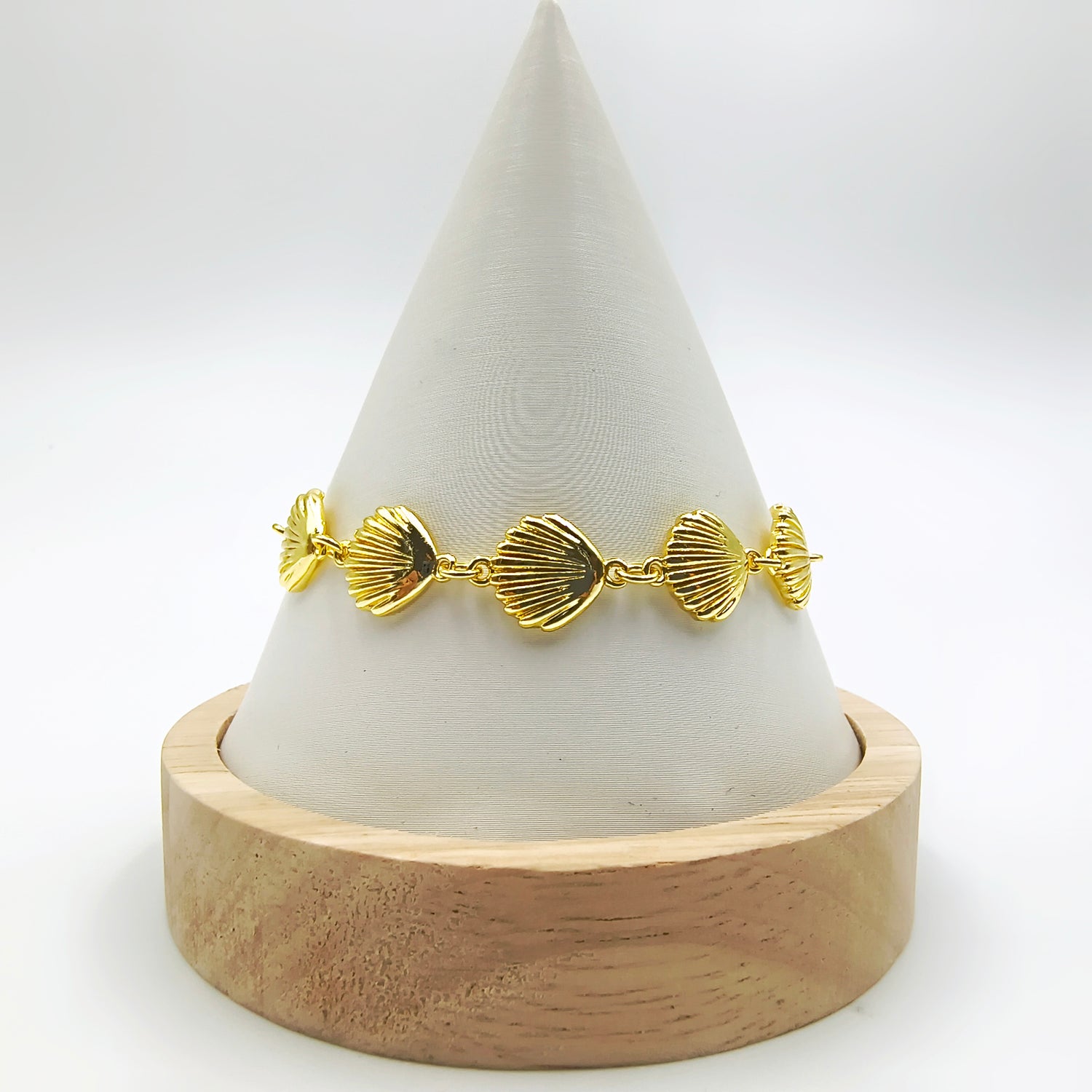 Pulsera Conchitas Marinas - Baño de Oro 18Kt