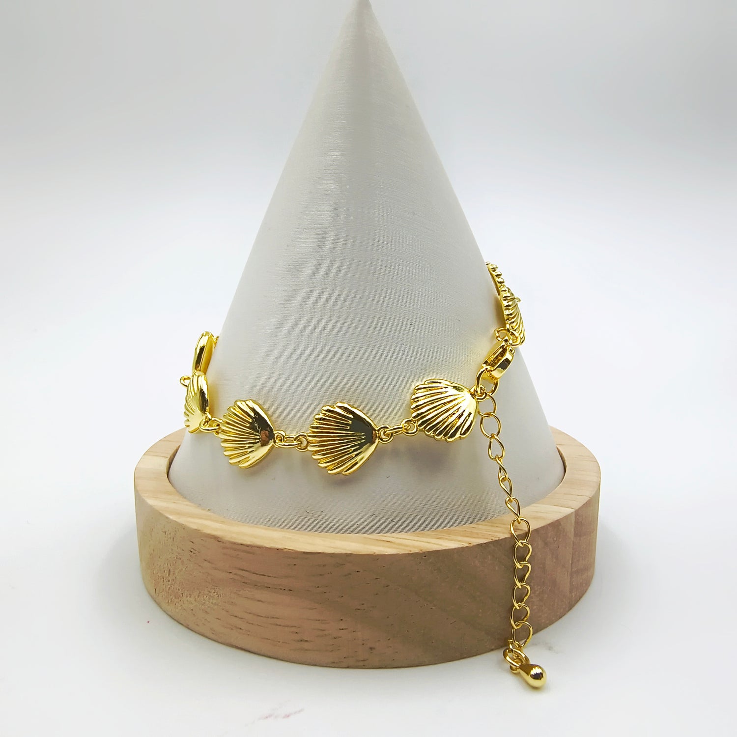 Pulsera Conchitas Marinas - Baño de Oro 18Kt