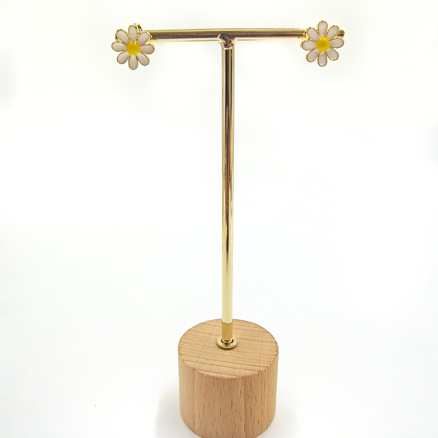 Aros Margaritas - Baño de Oro 18Kt