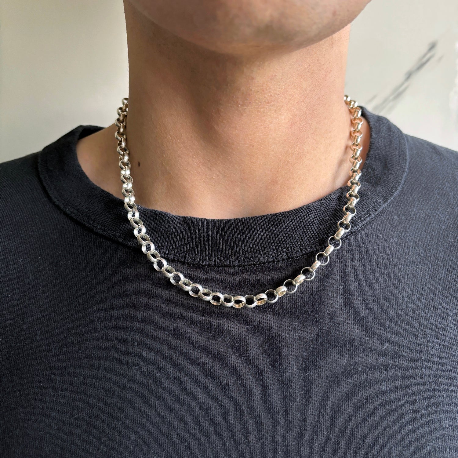 Cadena Rolo Gruesa - Plata 925
