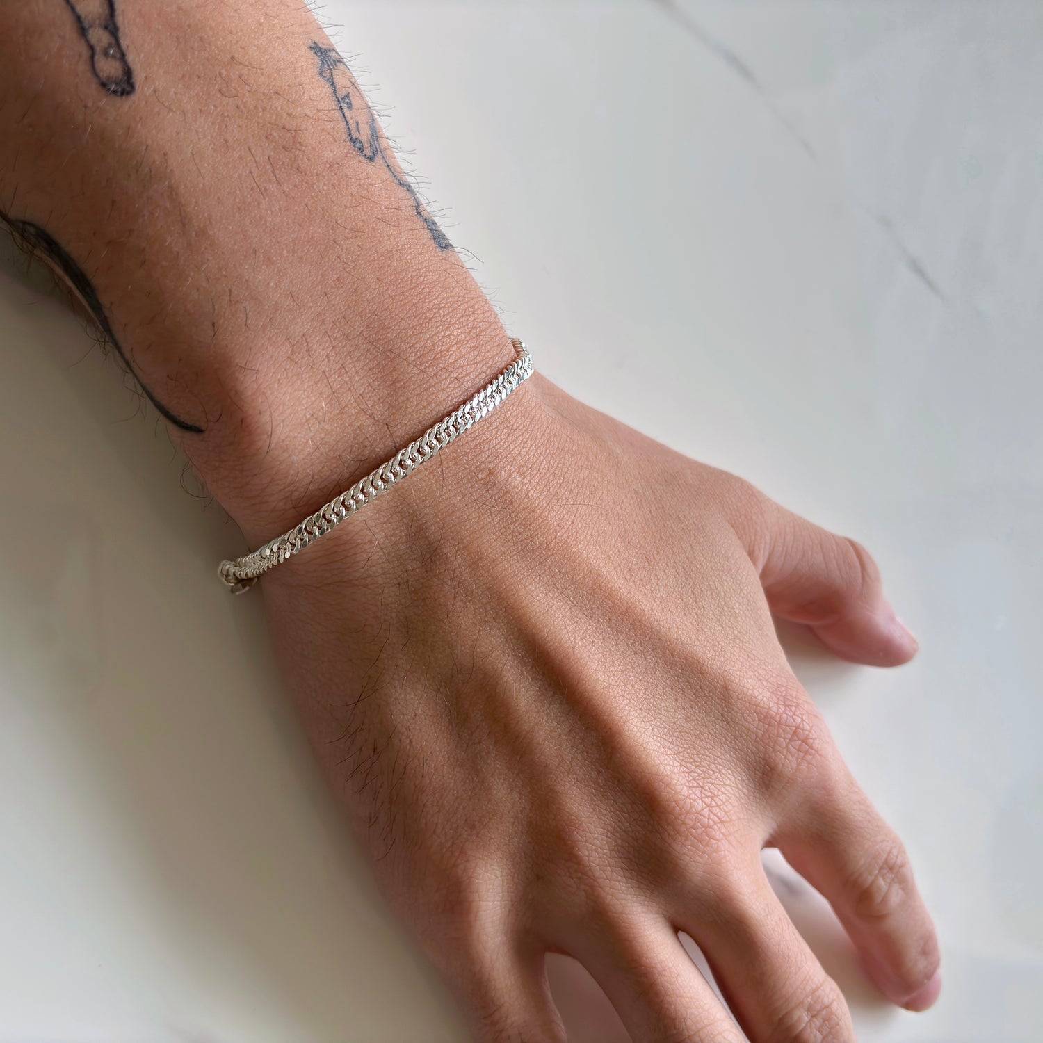 Pulsera Grumet Plana - Plata 925