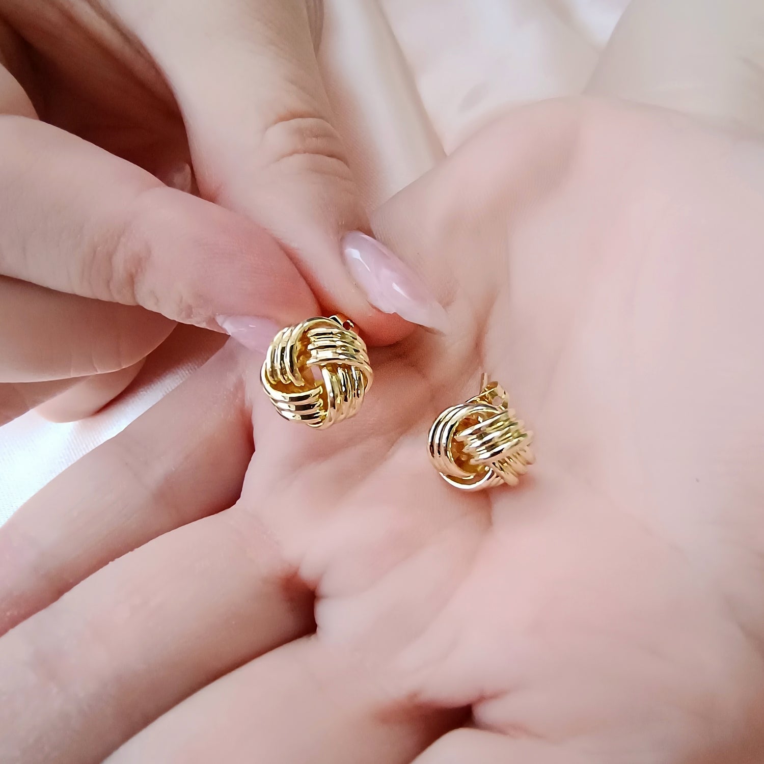 Aros Luciana - Baño de Oro 18Kt