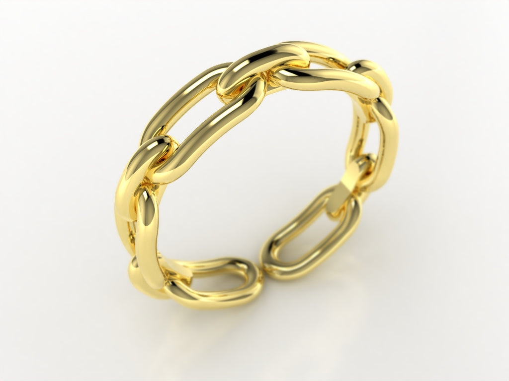 Anillo Cadena Ajustable - Fabricación Propia