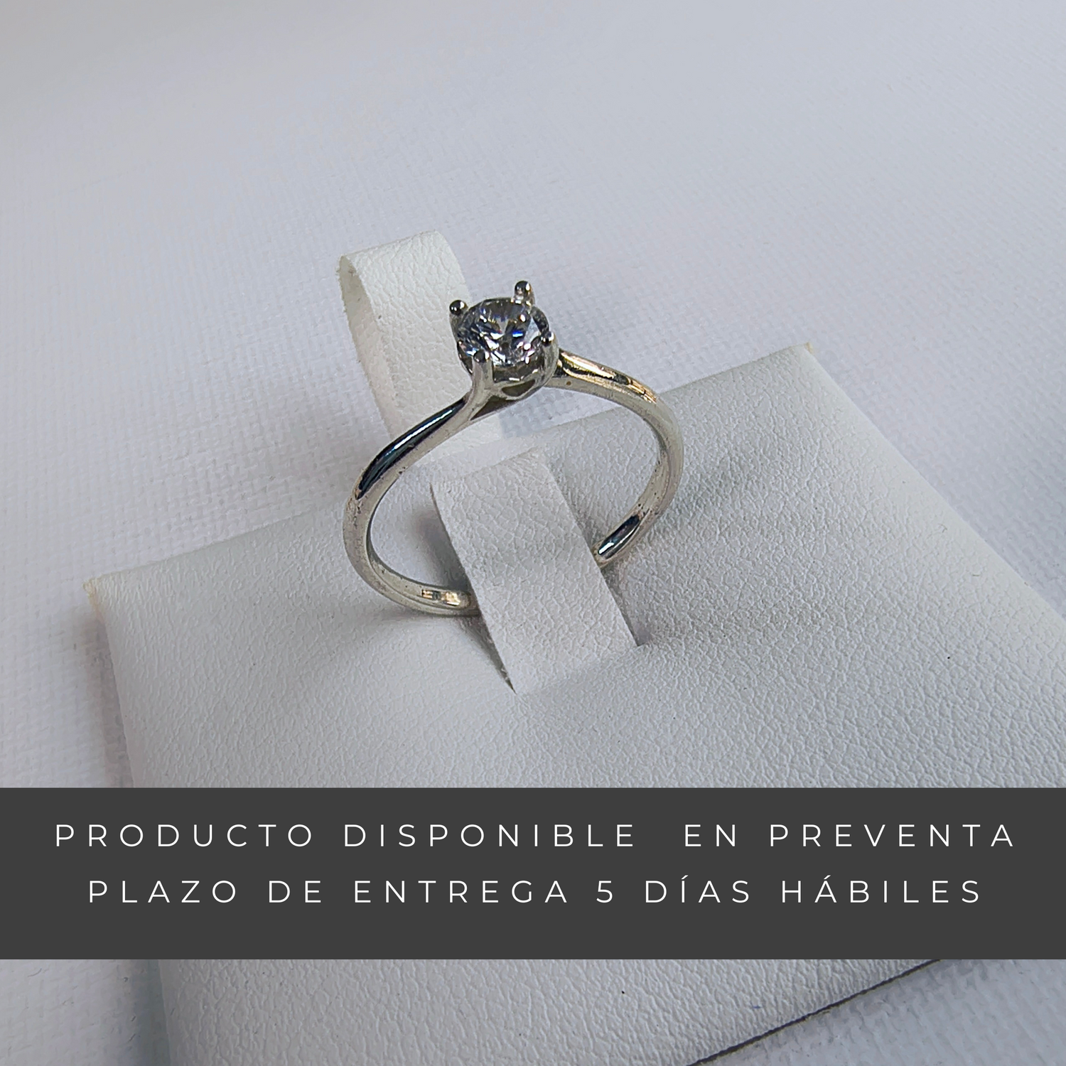 Anillo Solitario Corazón - Fabricación Propia