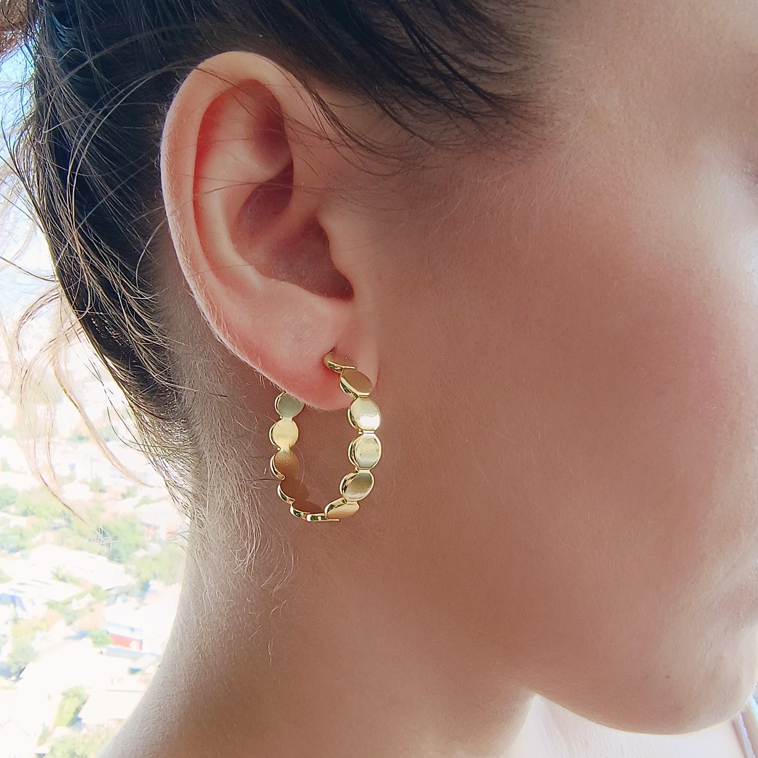 Aros Antonia - Baño de Oro 18kt