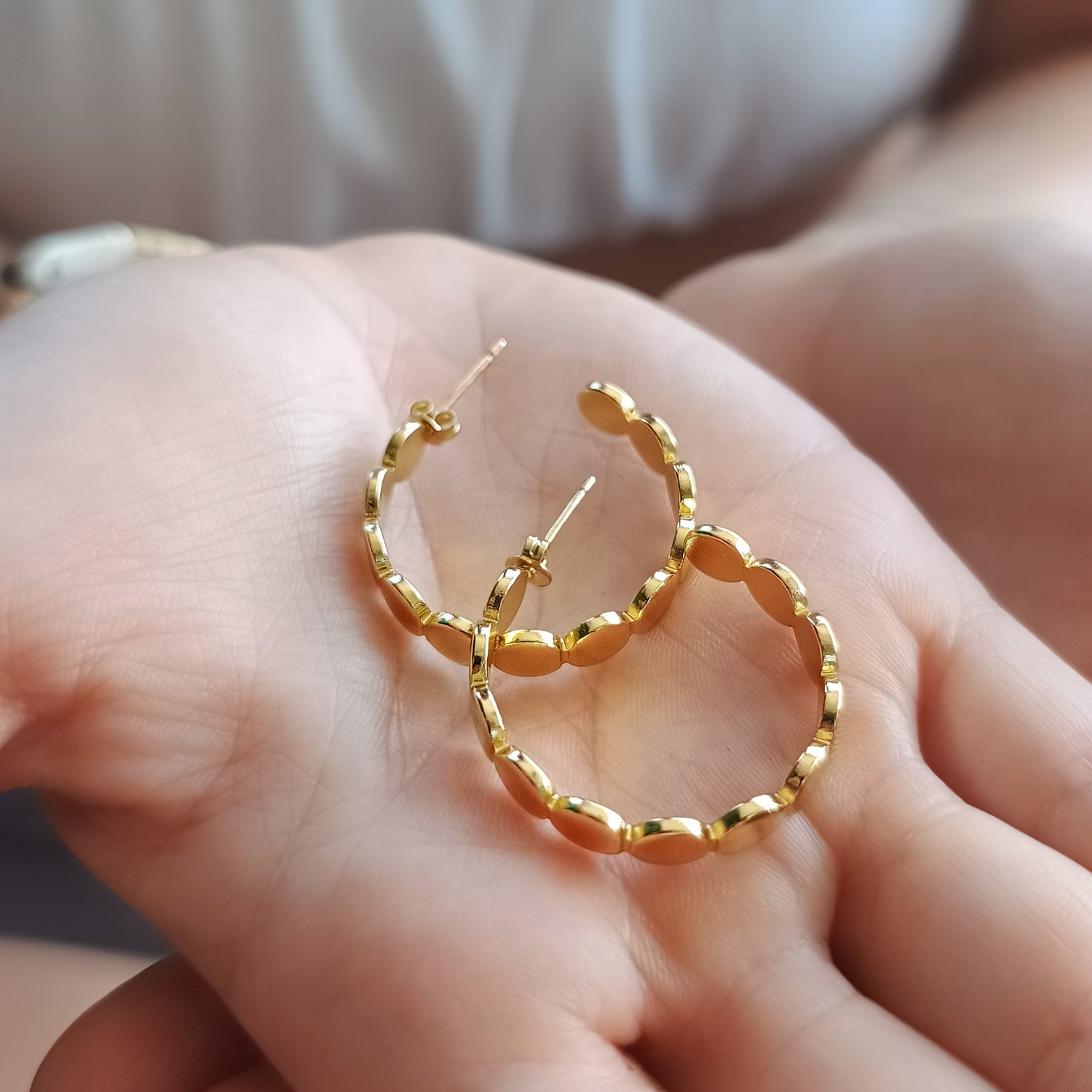 Aros Antonia - Baño de Oro 18kt