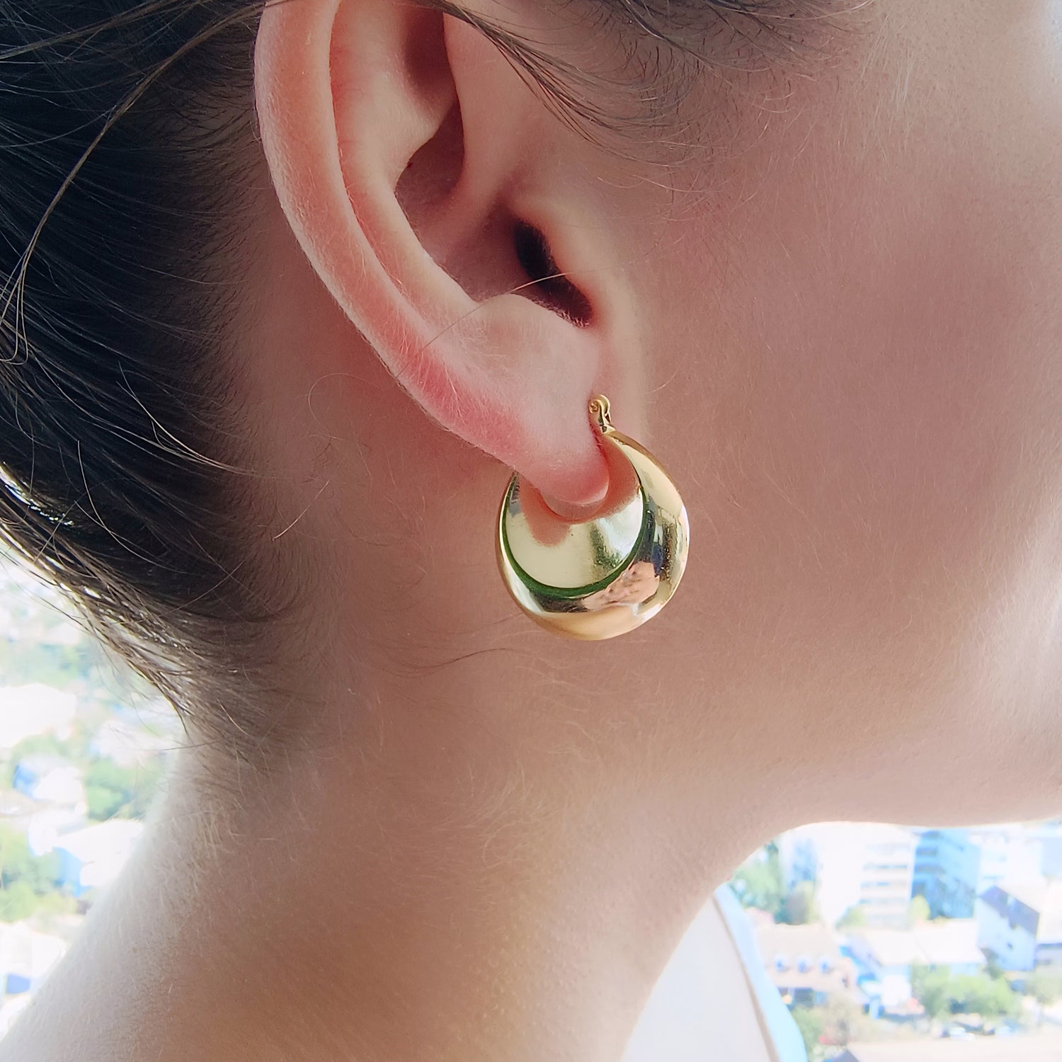 Aros Aurora - Baño de Oro 18Kt