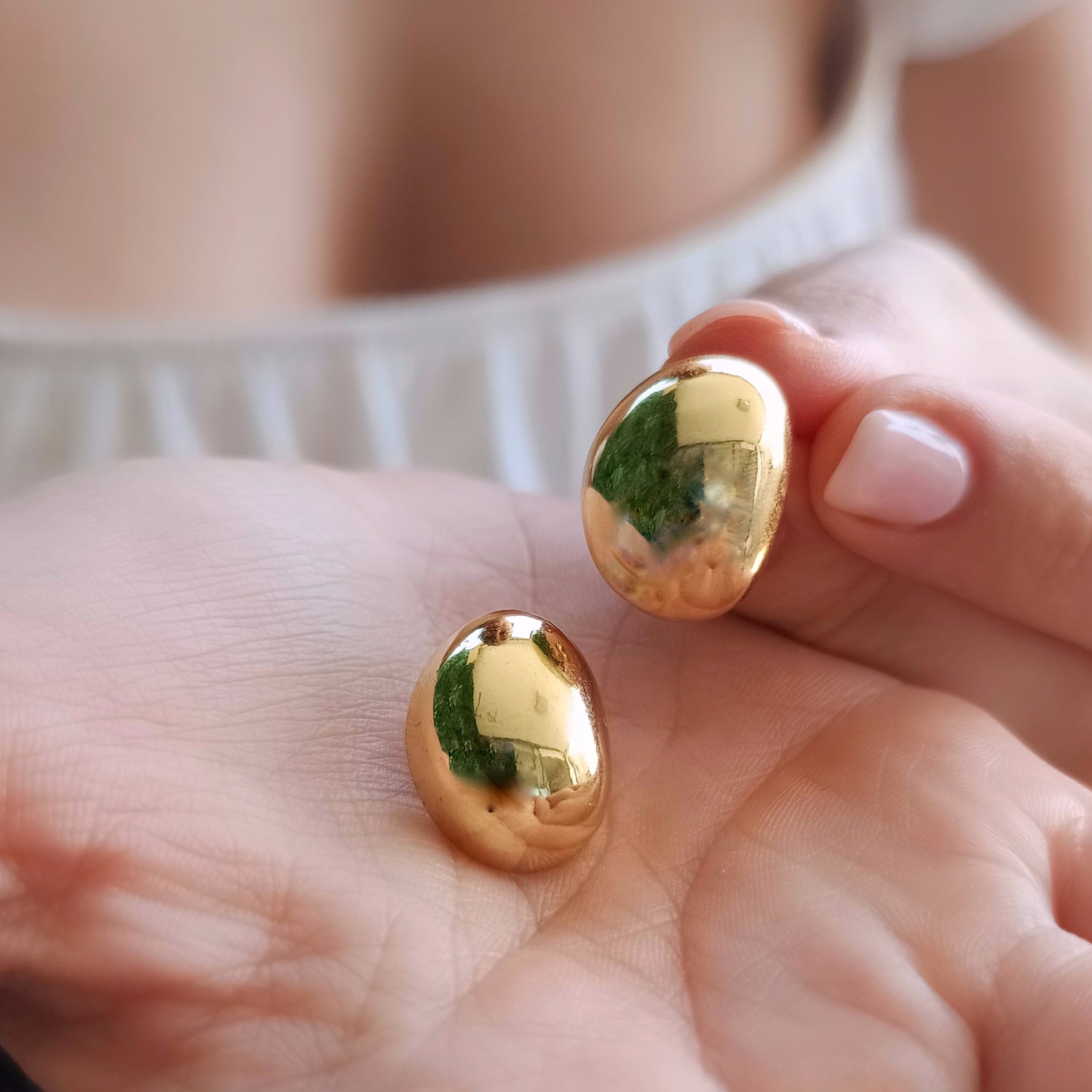 Aros Isabella - Baño de Oro 18Kt