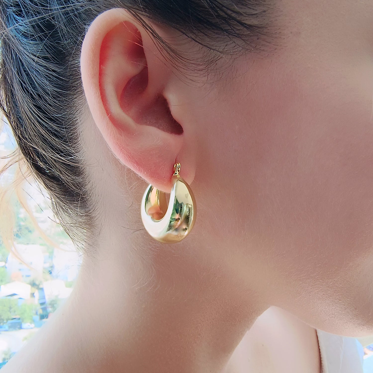 Aros Sophie - Baño de Oro 18Kt