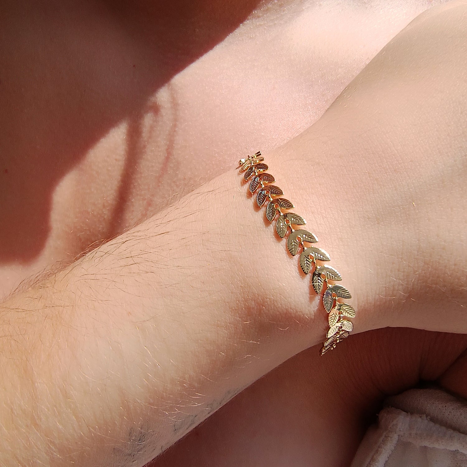 Pulsera Espiga - Baño de Oro 18Kt