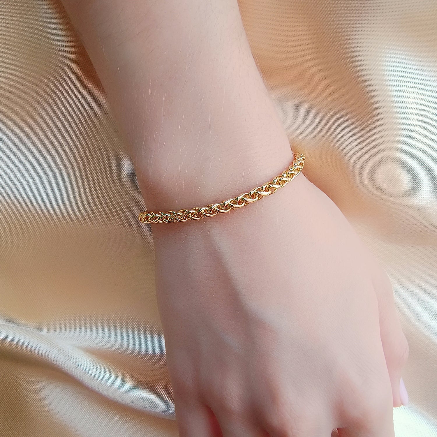 Pulsera Inca - Baño de Oro 18Kt