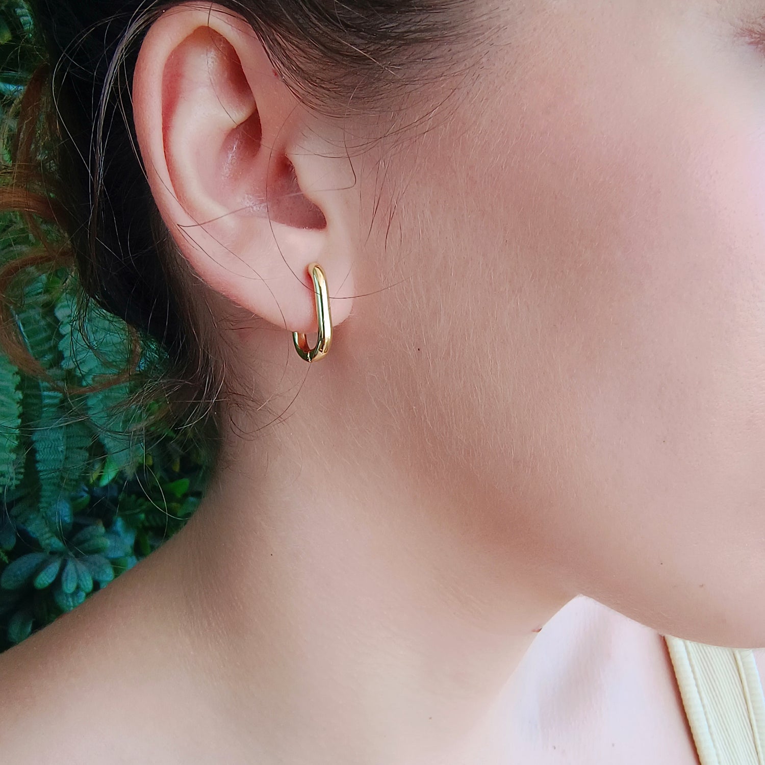 Aros Clip Tamaño Pequeño - Baño de Oro 18Kt