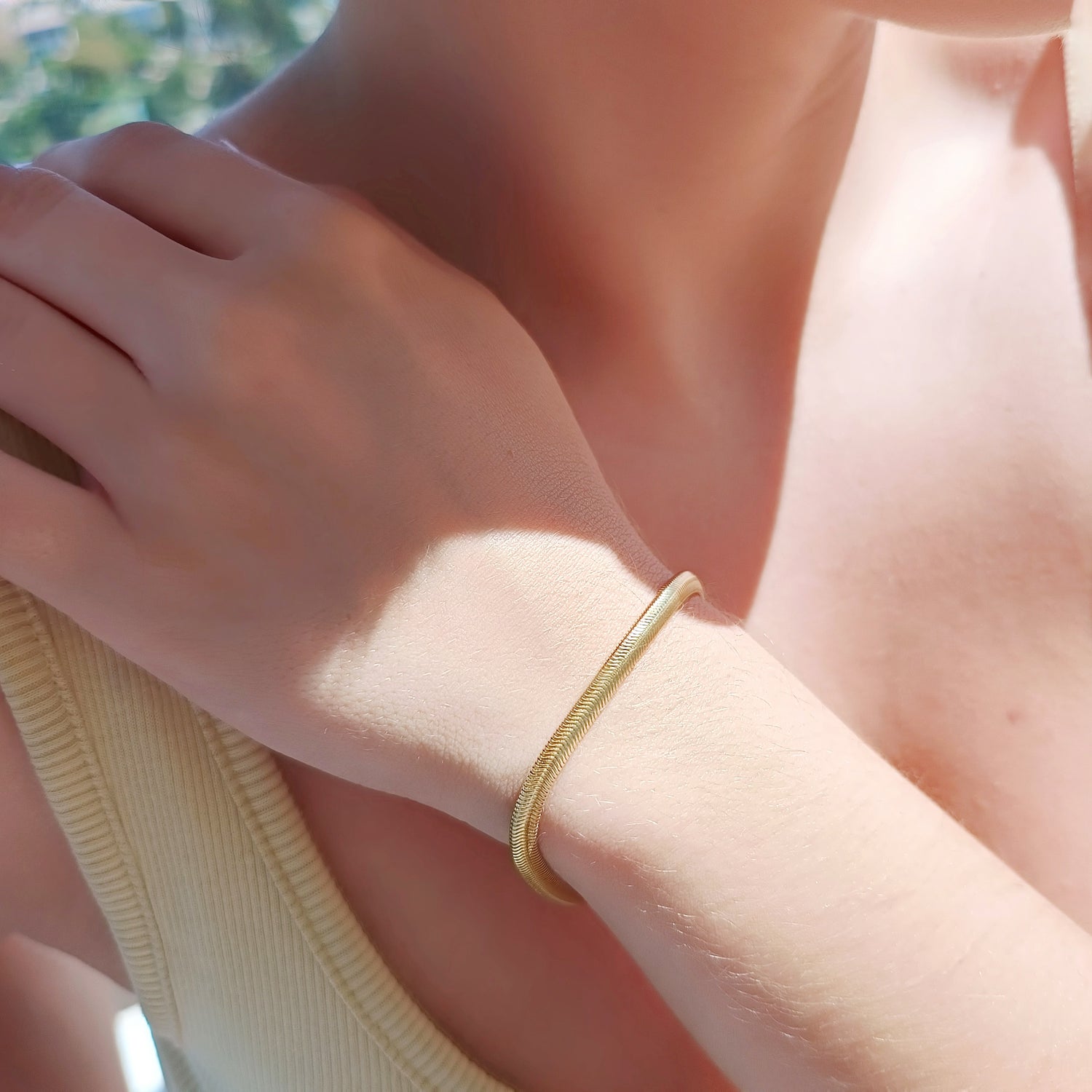 Pulsera Snake - Baño de Oro 18Kt
