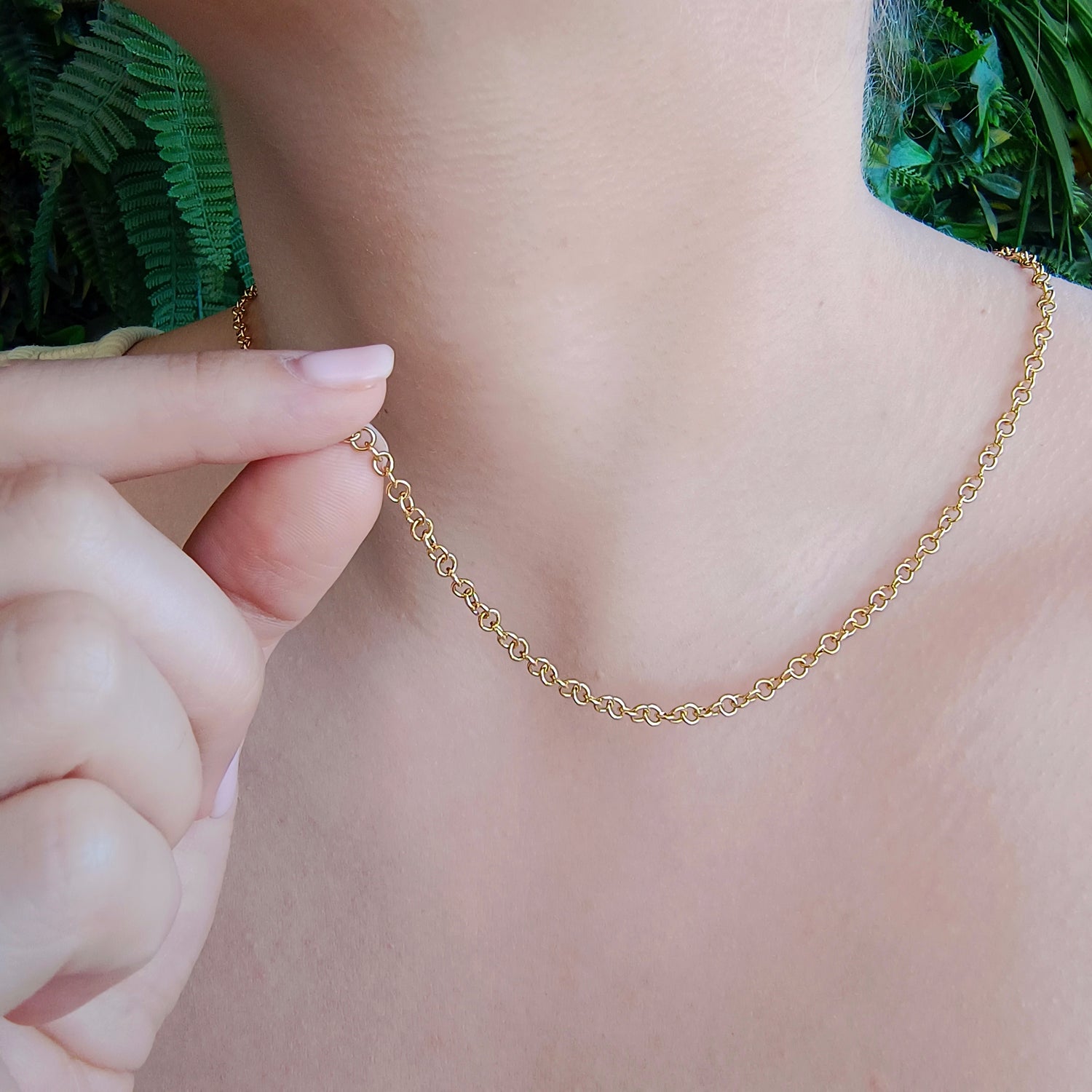 Cadena Rolo - Baño de Oro 18Kt