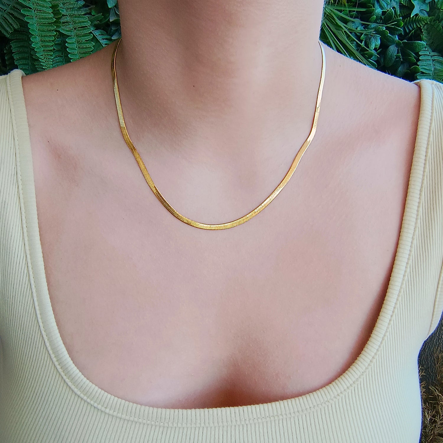 Cadena Snake - Baño de Oro 24Kt