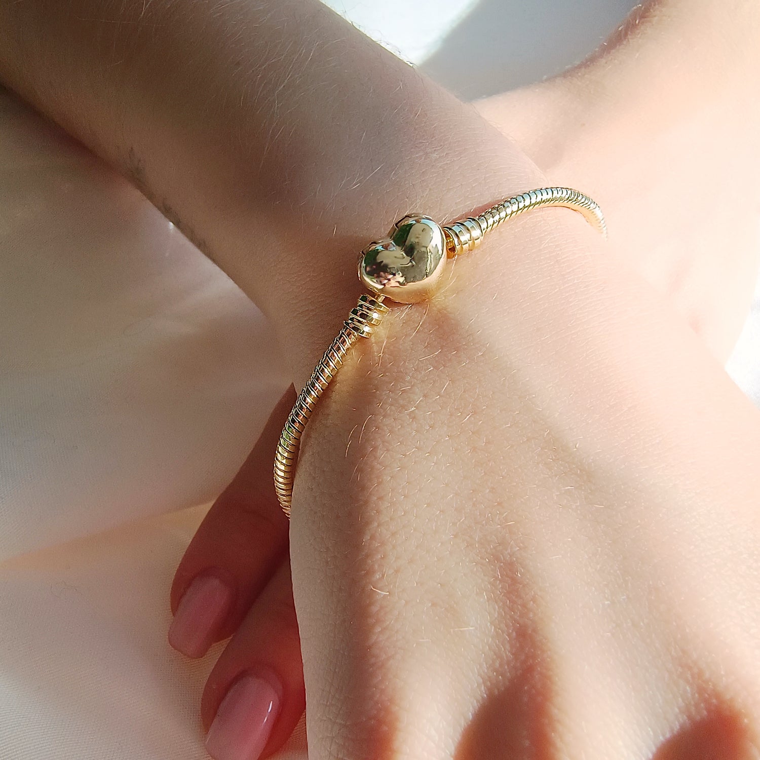 Pulsera tipo Pandora con Charms
