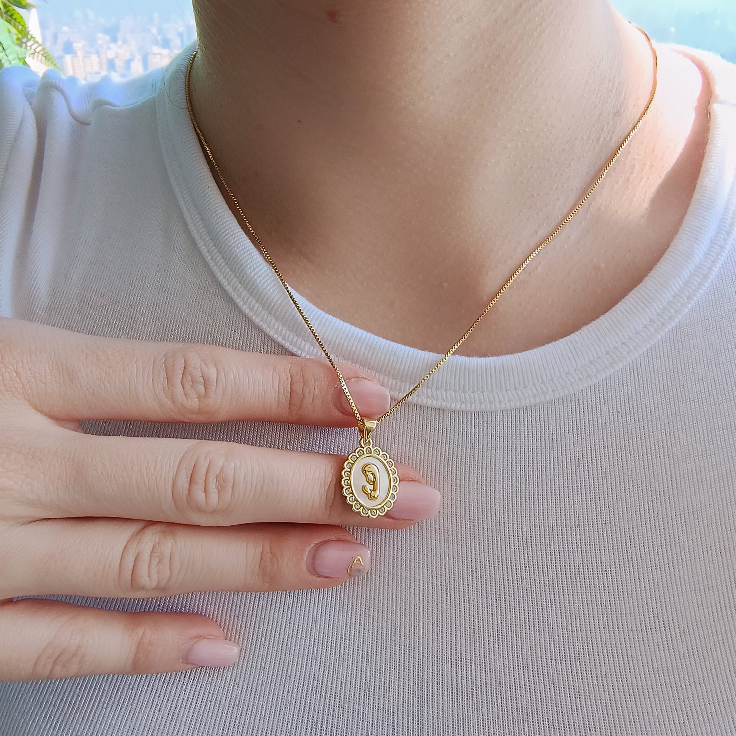 Conjunto Cadena y Colgante Virgen María