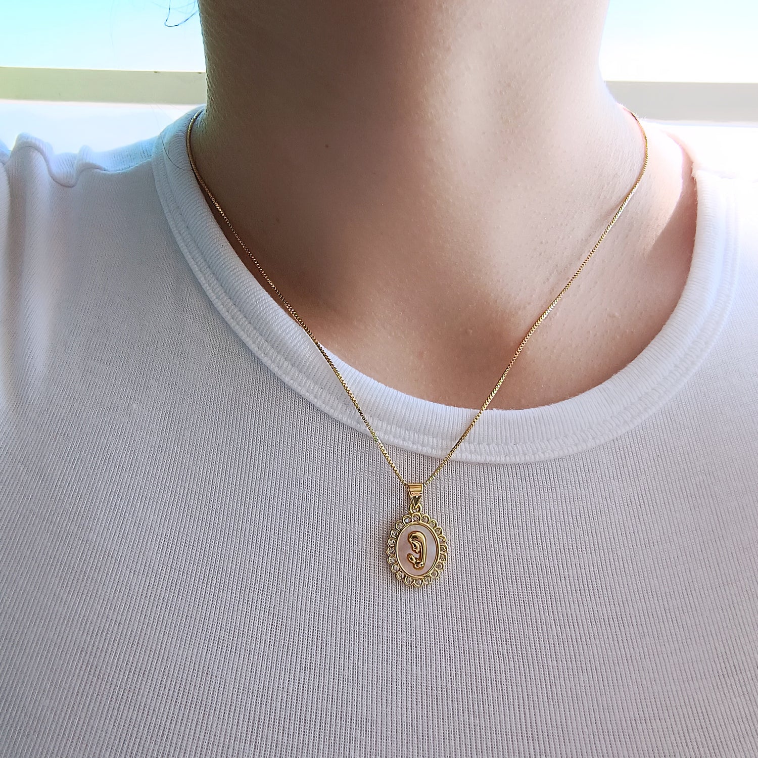 Conjunto Cadena y Colgante Virgen María