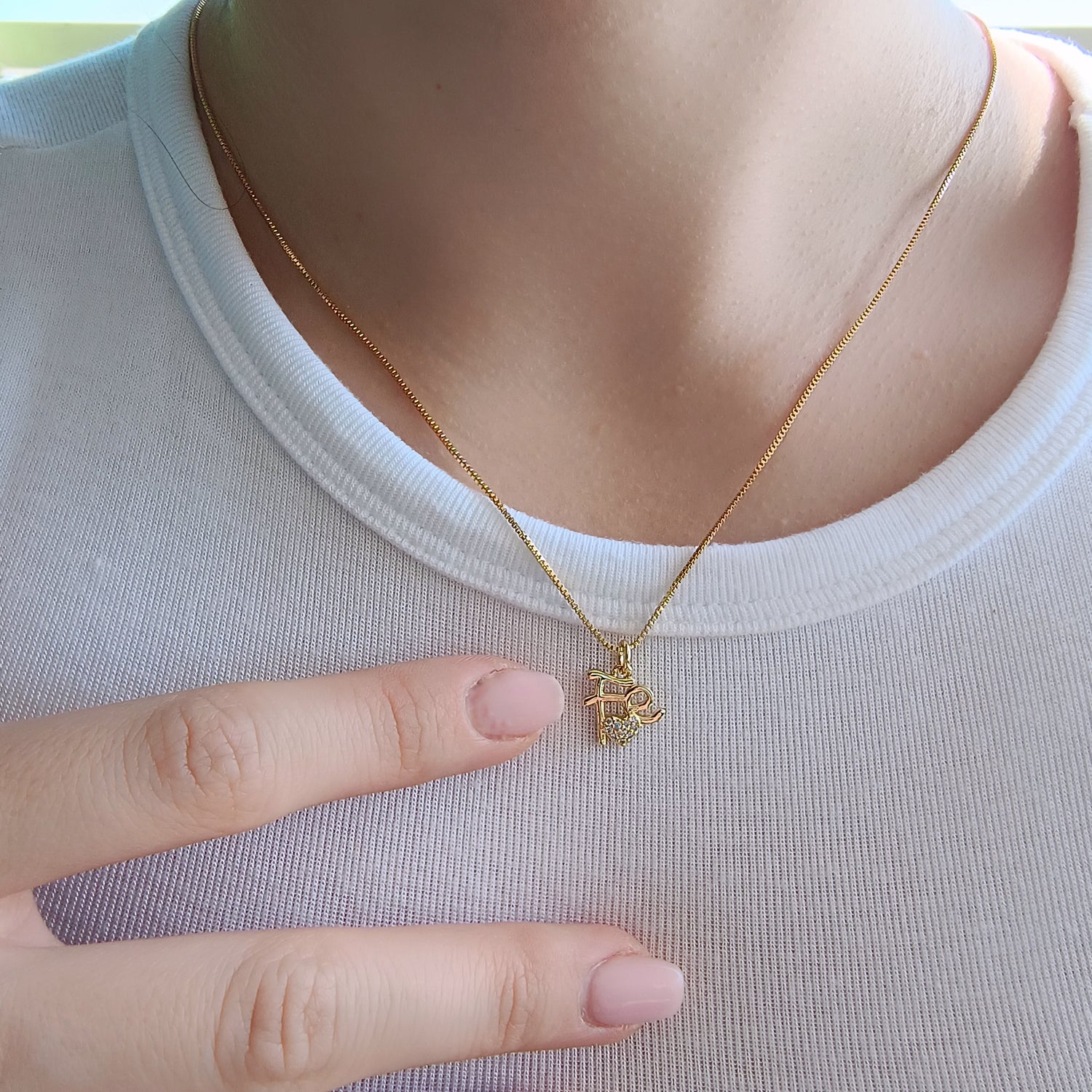 Conjunto Cadena y Colgante Fé