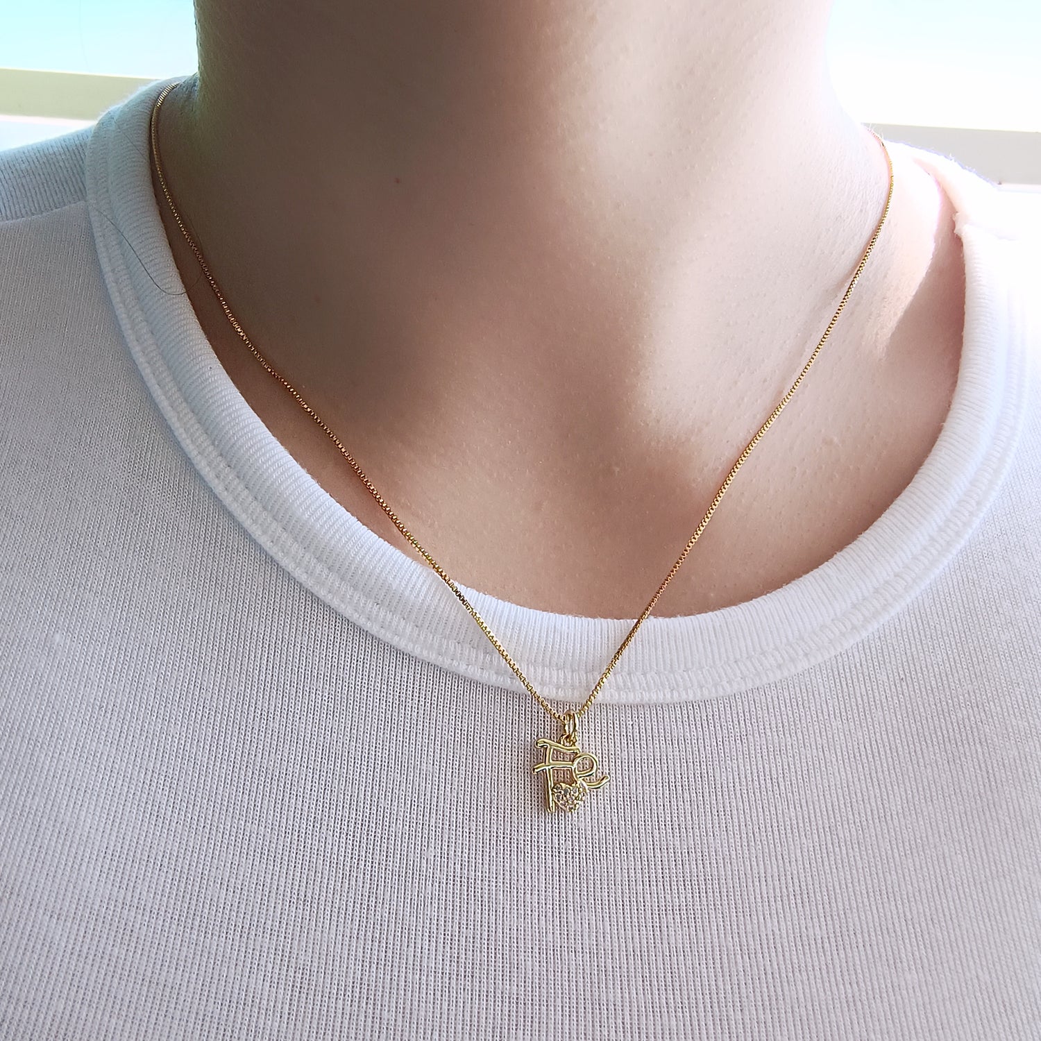 Conjunto Cadena y Colgante Fé