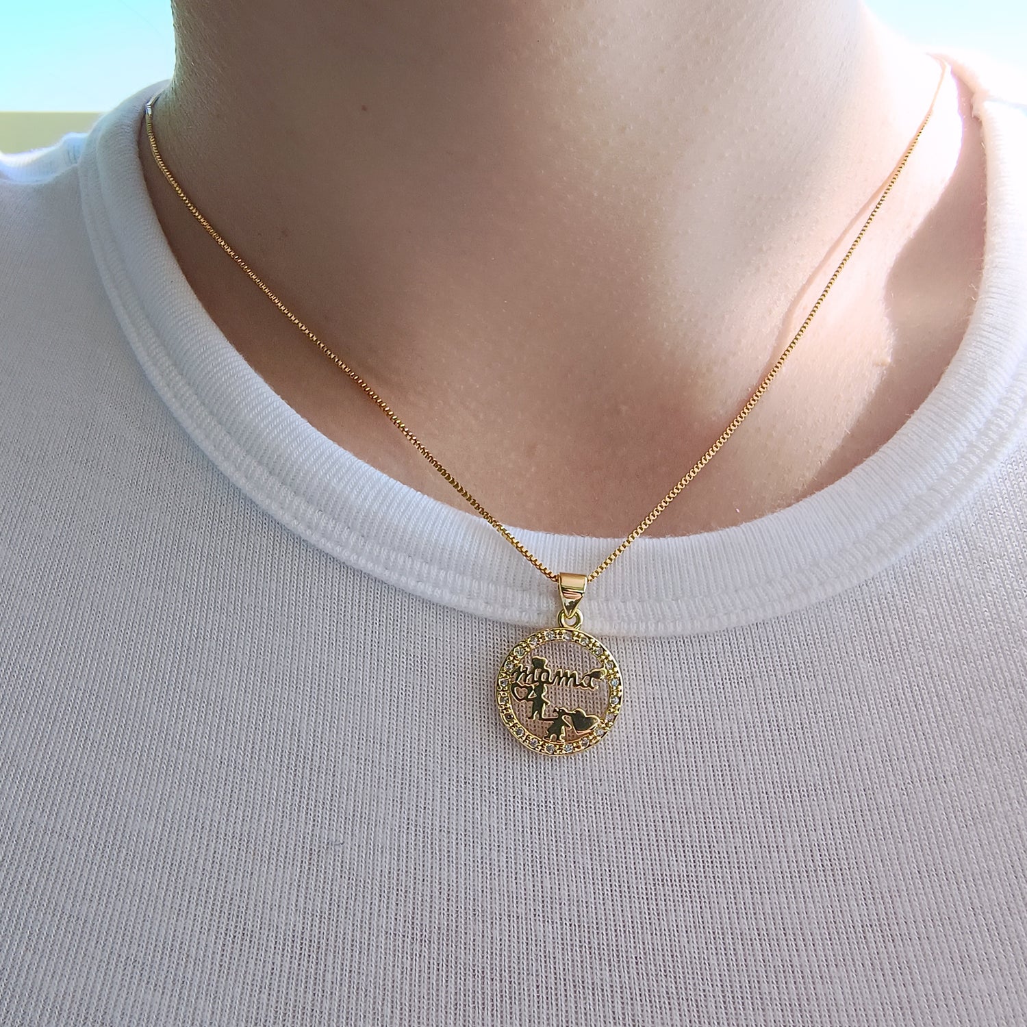 Conjunto Cadena y Colgante Mamá