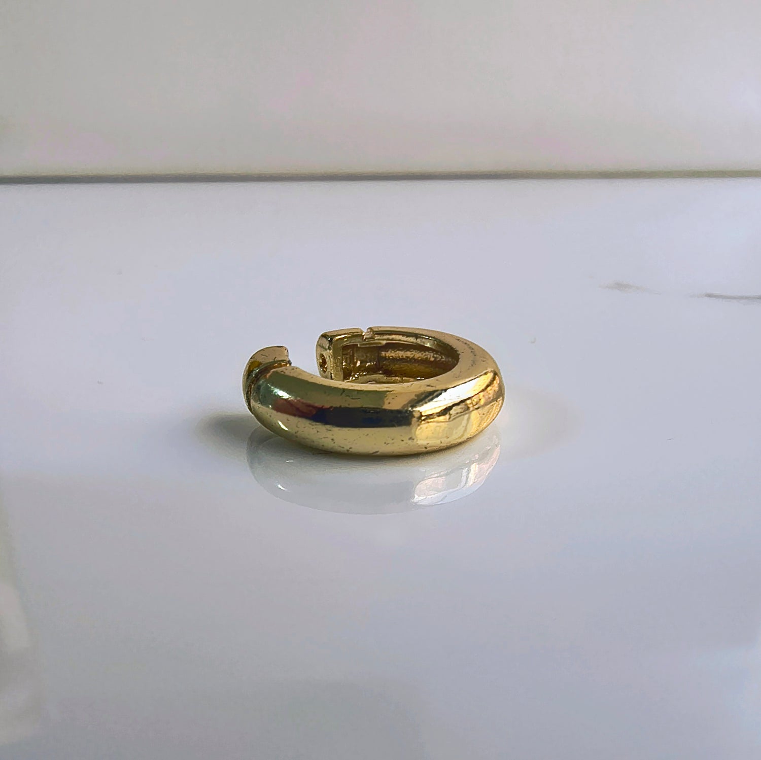 Cuff Liso - Baño de Oro 18Kt